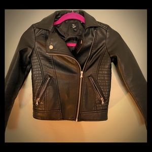 Stylish girls leather jacket